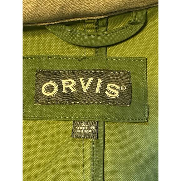 Orvis Jacket Lady Large Barn Chore Hood Green Zip-Up Utility Raincoat Pockets XL - Picture 13 of 16